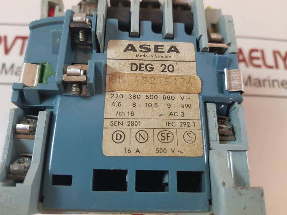 Asea Deg 20 Sk 432 5174 Contactor