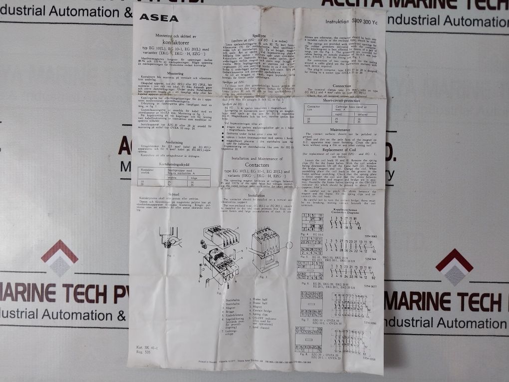 Asea Eg 20 Contactor Sk 412 0213