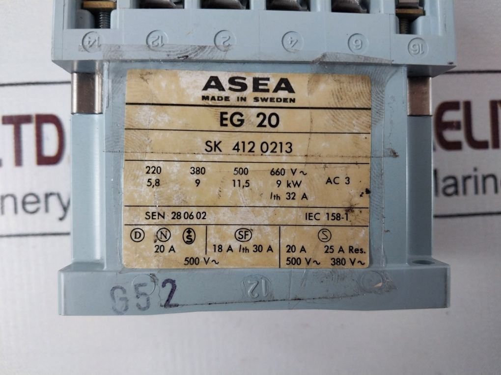 Asea Eg 20 Contactor Sk 412 0213