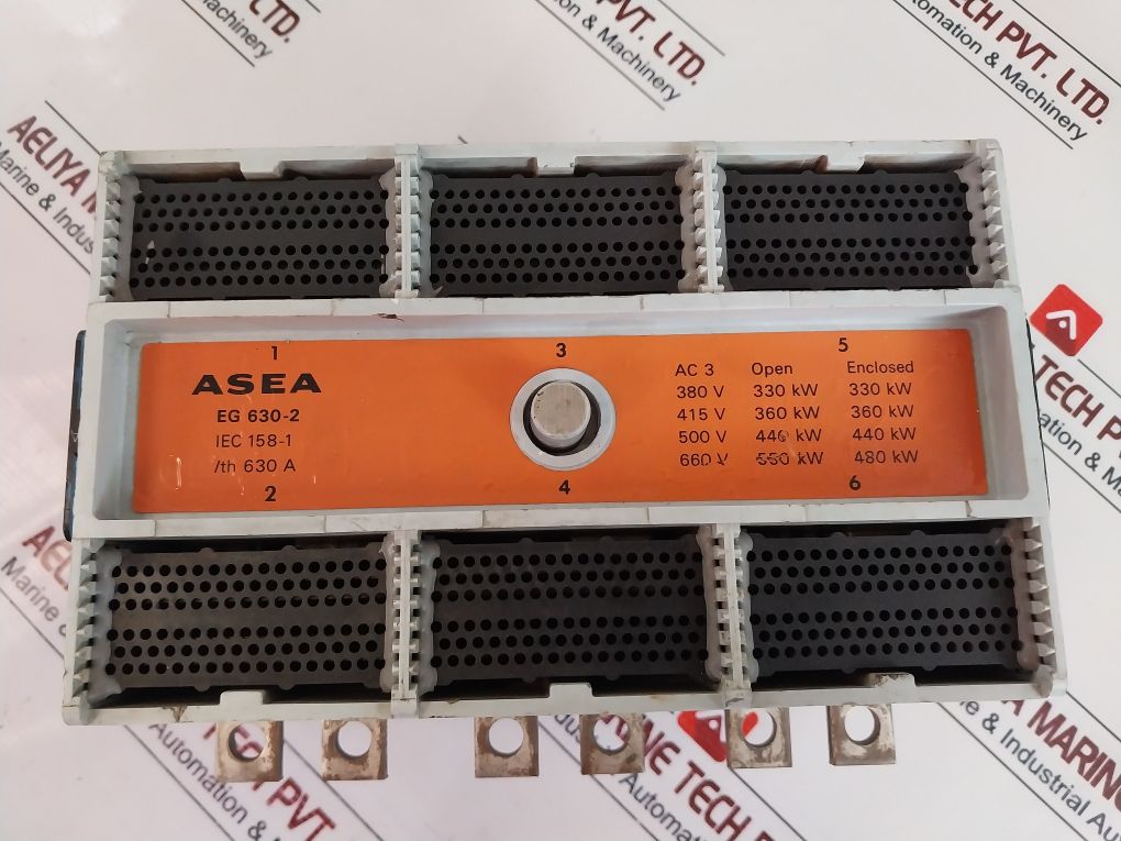 Asea Eg 630-2 Magnetic Contactor 630A 3-phase