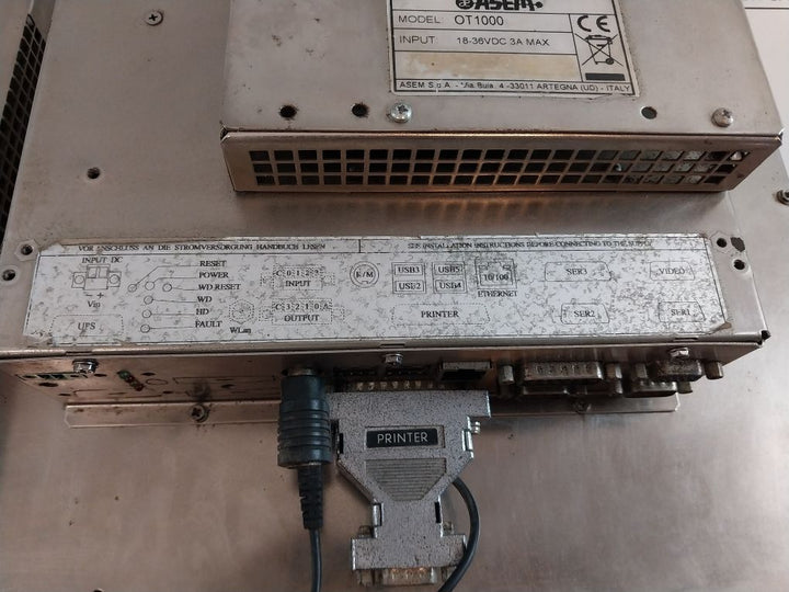 Asem Ot1000 Operator Interface Panel Display (Not Working-display Damage)