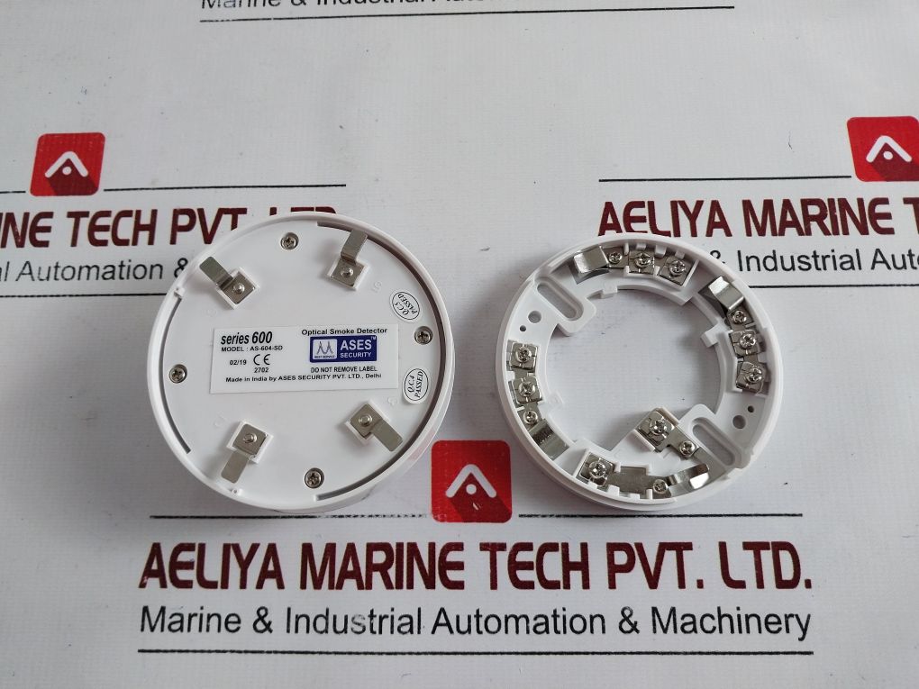 Ases Security As-604-sd Optical Smoke Detector Series 600