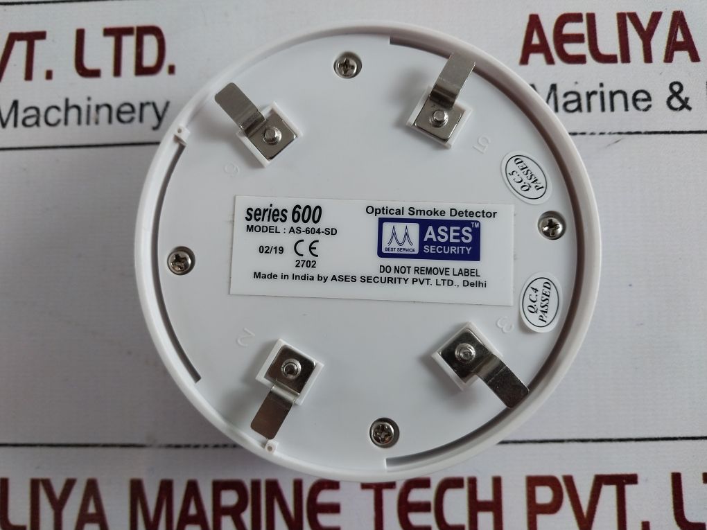 Ases Security As-604-sd Optical Smoke Detector Series 600
