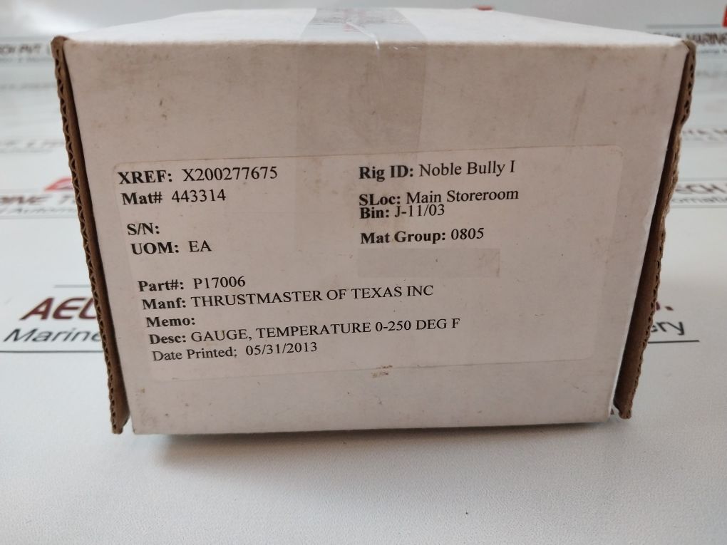 Ashcroft 30Bi Industrial Thermometer 30Bi60R0250/250F 0-250°F