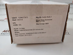 Ashcroft 30Bi Industrial Thermometer 30Bi60R0250/250F 0-250°F