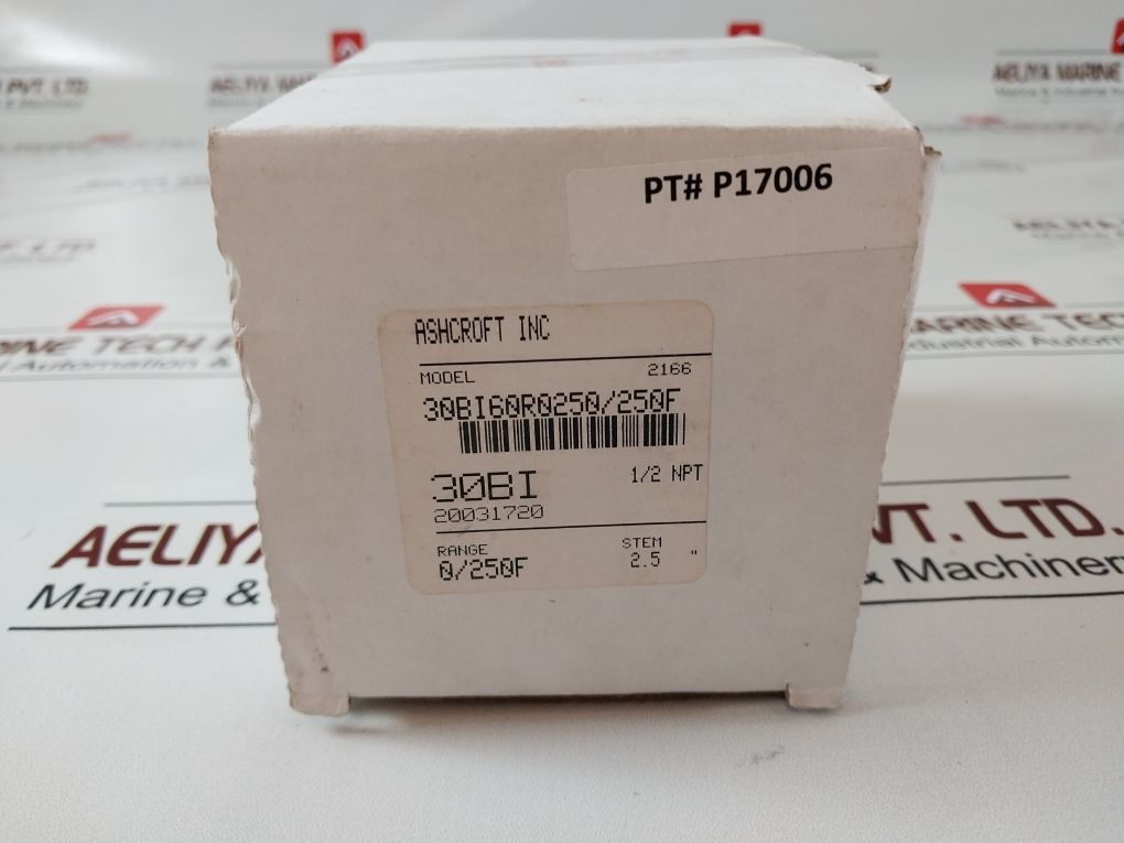 Ashcroft 30Bi Industrial Thermometer 30Bi60R0250/250F 0-250°F