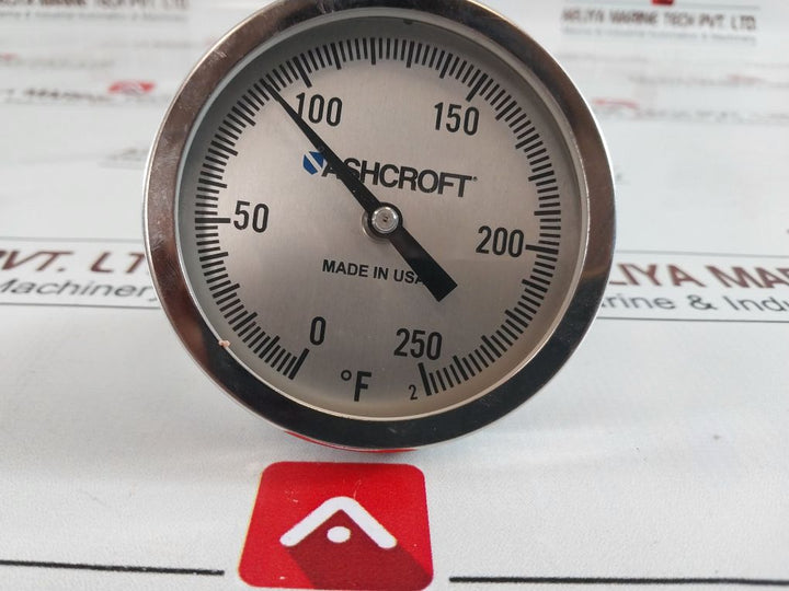 Ashcroft 0 To 250 °F Temperature Gauge Thermometer