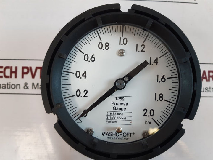Ashcroft 1259 Process Gauge 0 To 2.0 Bar
