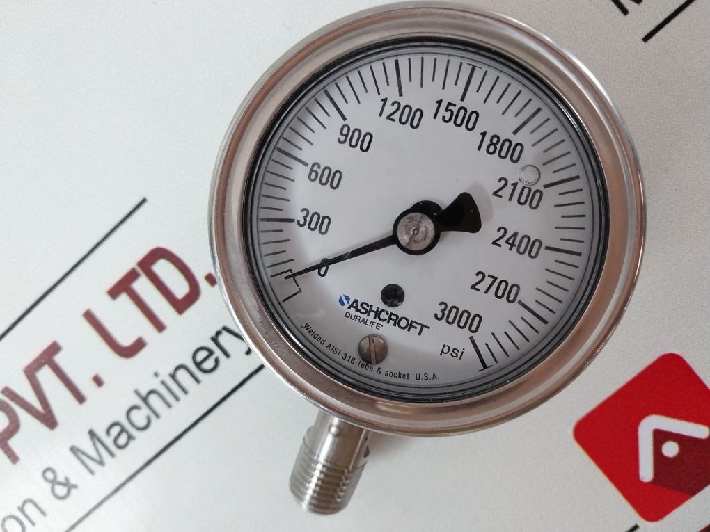 Ashcroft 25-1009Swl-02L/0-3000 Pressure Gauge