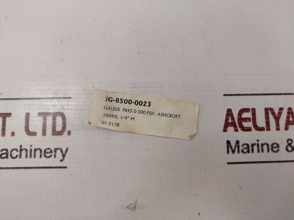 Ashcroft 250-2362-b Pressure Gauges Brass Socket 0-300 Psi