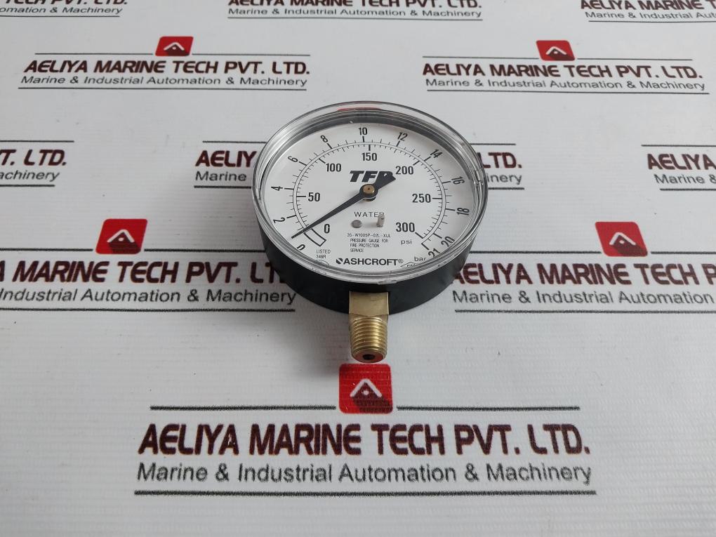 Ashcroft 35-w1005P-02L-xul Pressure Gauge 0-300 Psi