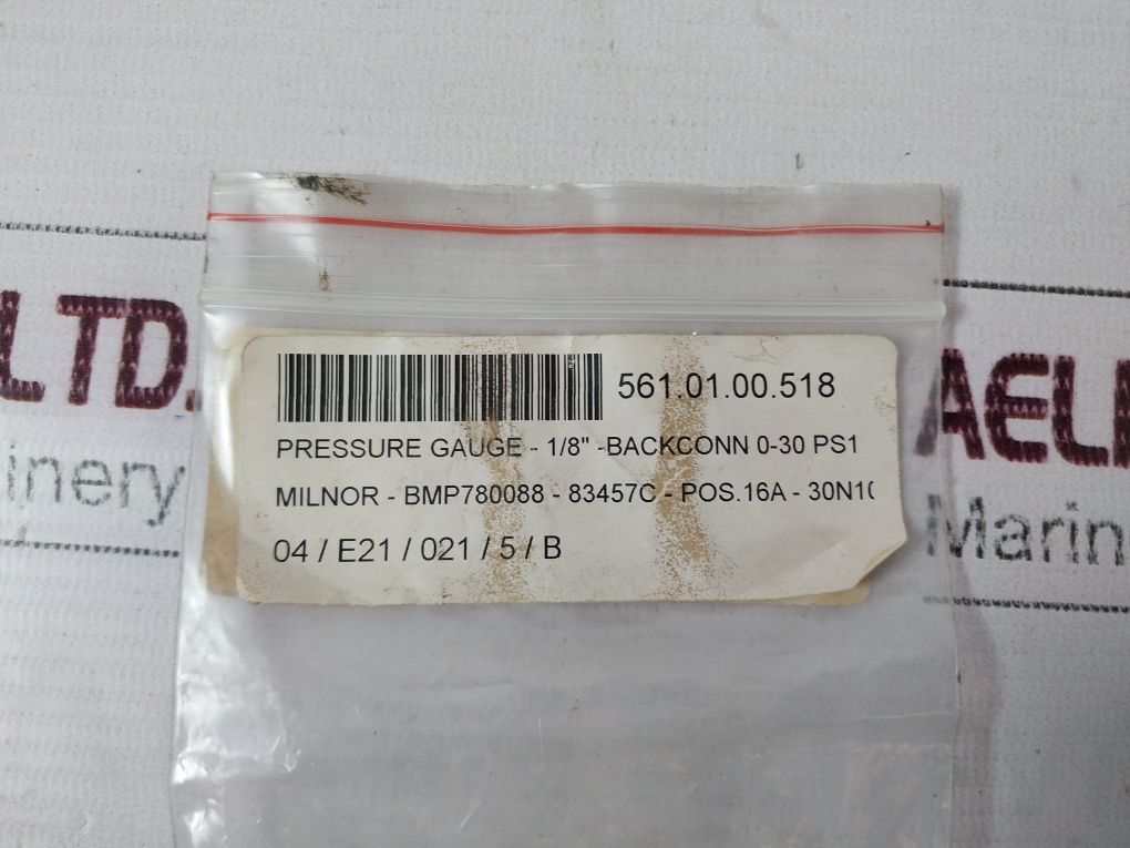 Ashcroft 723-03 Pressure Gauge 0-30 Psi