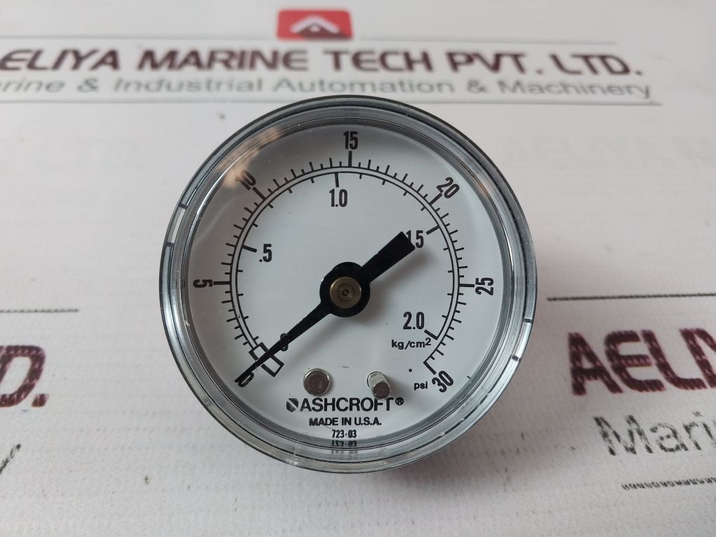 Ashcroft 723-03 Pressure Gauge 0-30 Psi