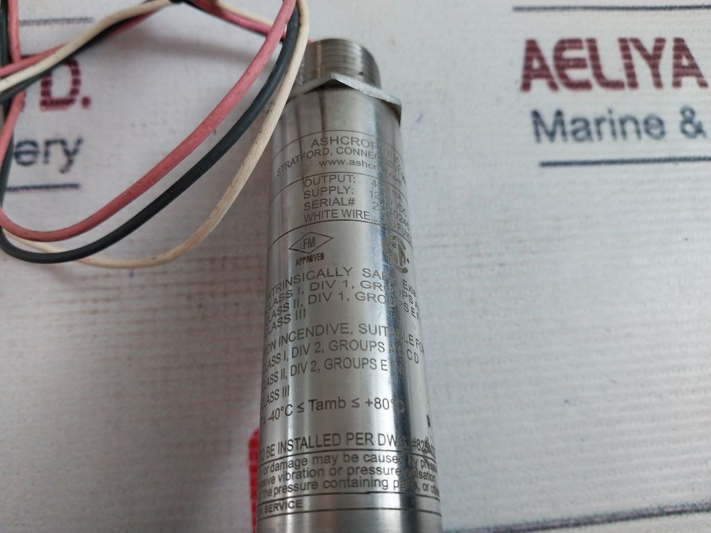 Ashcroft A2Xcm0242C2500#G Pressure Transmitter 500 Psi