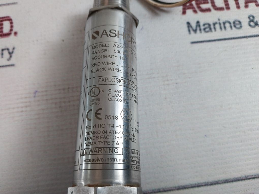 Ashcroft A2Xcm0242C2500#G Pressure Transmitter 500 Psi