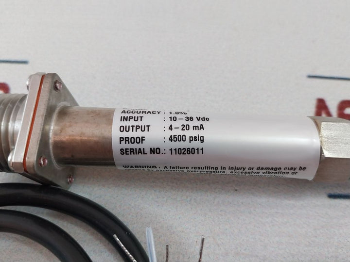 Ashcroft K17M0242C13000 Pressure Transducer Rev F E151405