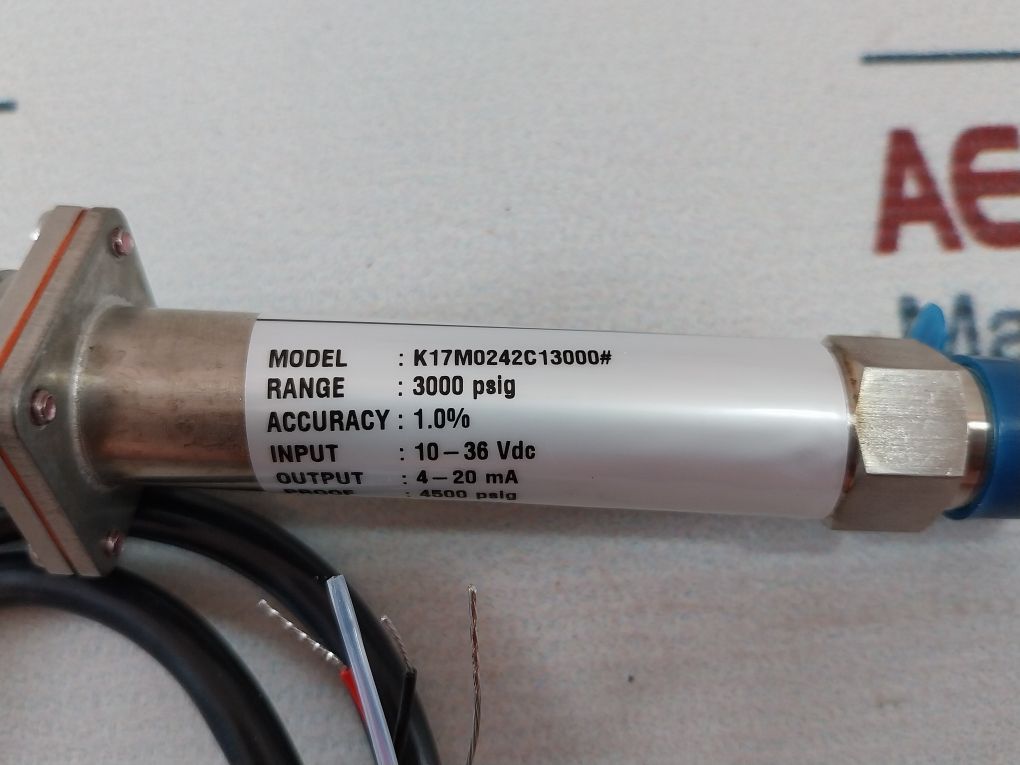 Ashcroft K17M0242C13000 Pressure Transducer Rev F E151405