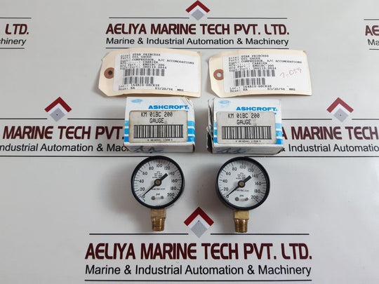 Ashcroft Km 01Bc 200 Oil Gauge
