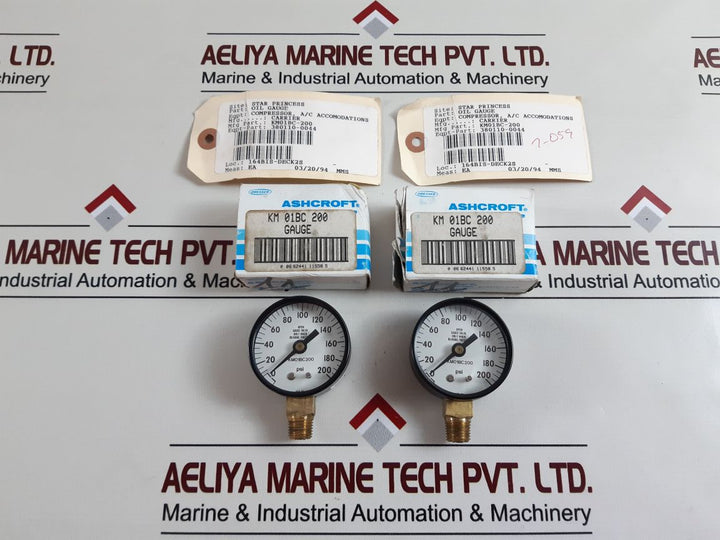Ashcroft Km 01Bc 200 Oil Gauge
