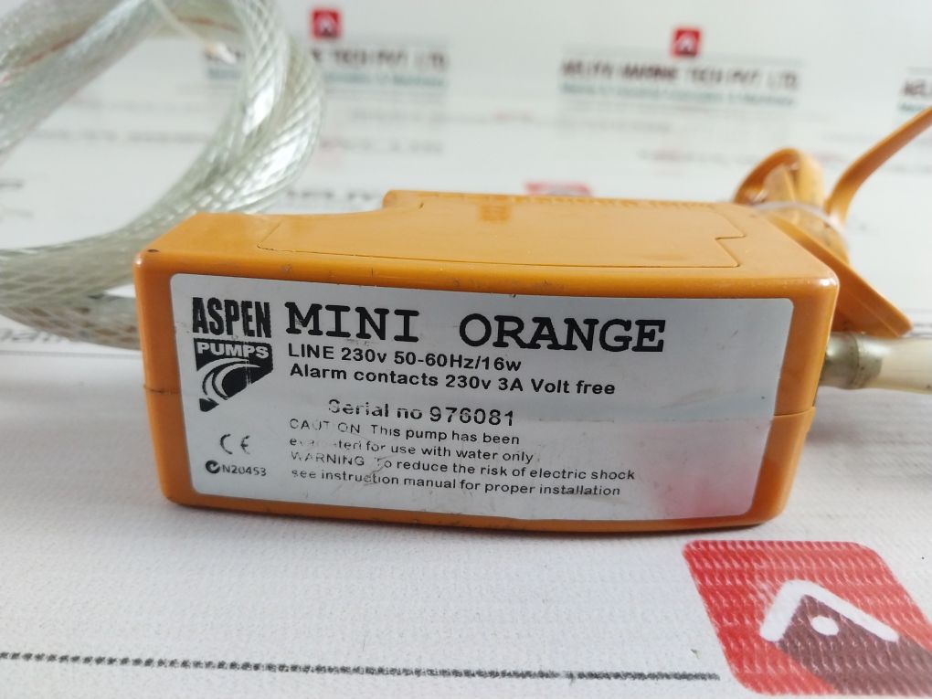 Aspen Mini Orange Mini-split Condensate Pump 230V 3A