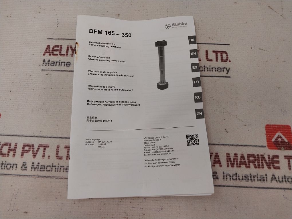 Asv Stubbe 2500-25000 L/H Variable Area Flow Meter