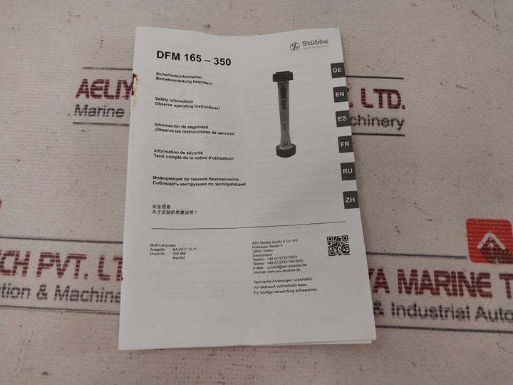 Asv Stubbe 2500-25000 L/H Variable Area Flow Meter