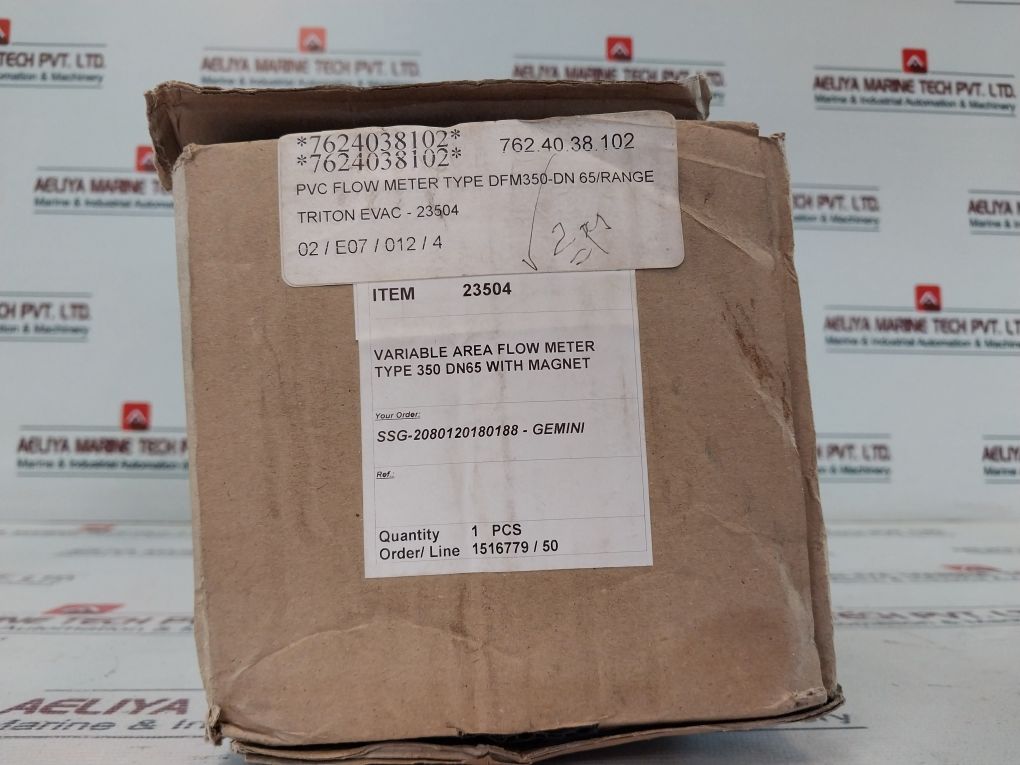 Asv Stubbe 2500-25000 L/H Variable Area Flow Meter