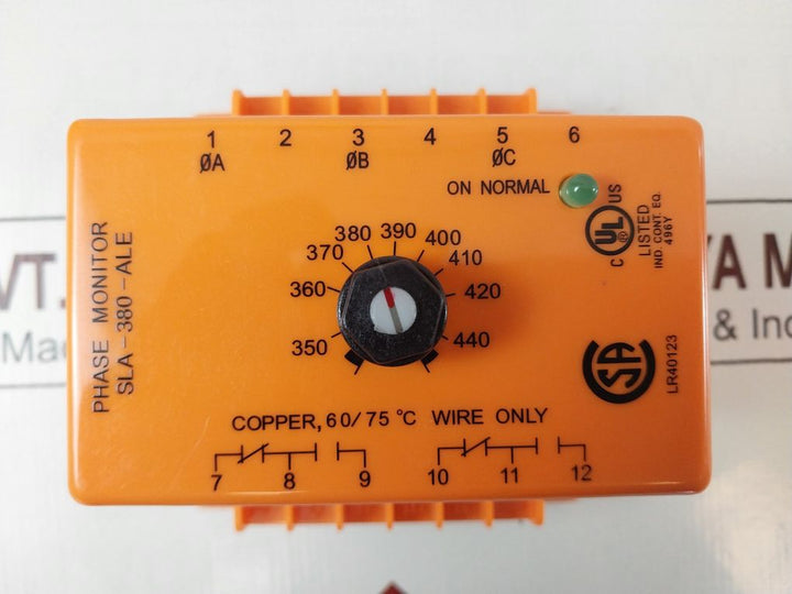 Atc Diversified Electronics Sla-380-ale 3-phase Sequence And Loss Monitor Relay