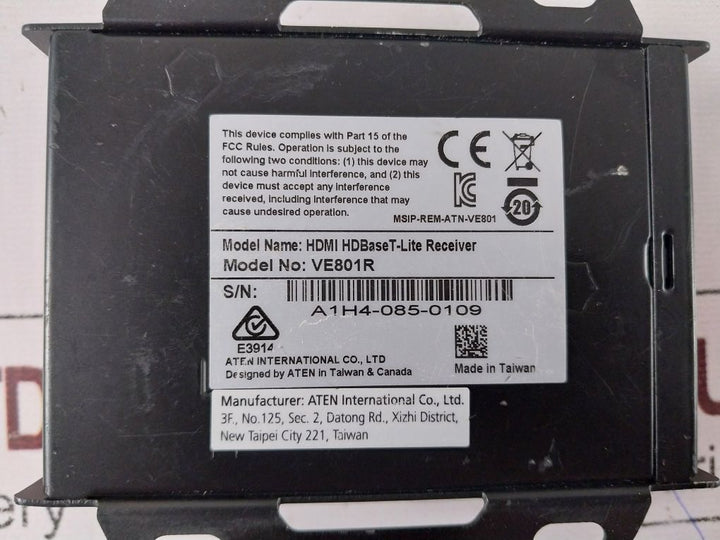 Aten Ve801R Hdmi Hdbase T-lite Receiver