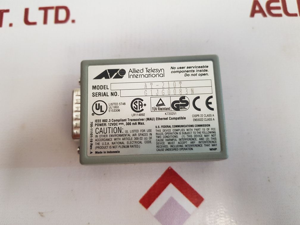 Ati Centrecom At-210T Twisted Pair Transceiver New