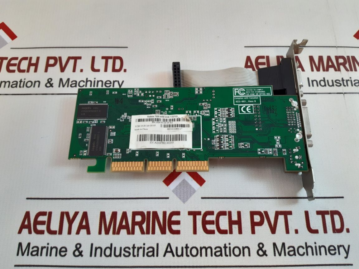 Ati Radeon 7000 64M Ddr V/D/Vo 1024-9C28-05-sa Agp Vga For Industrial Pc