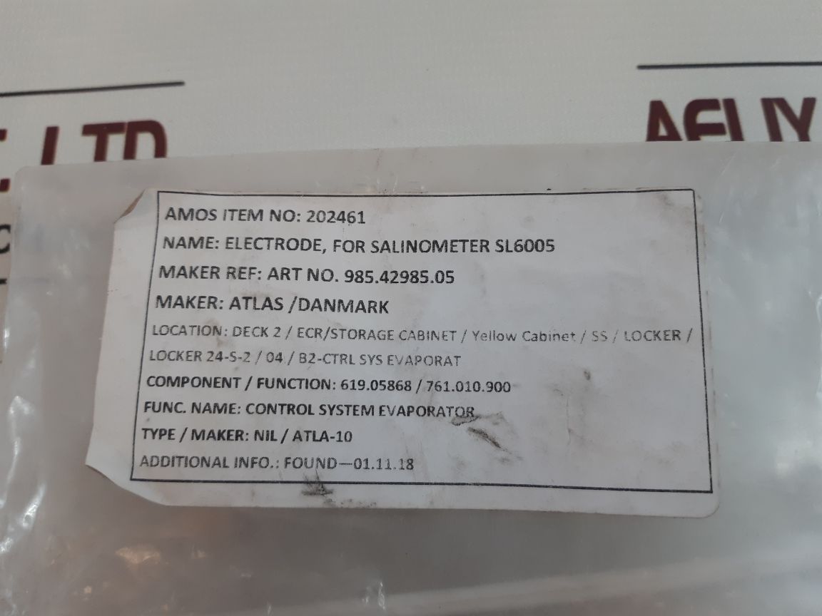 Atlas 985.42985.05 Electrode
