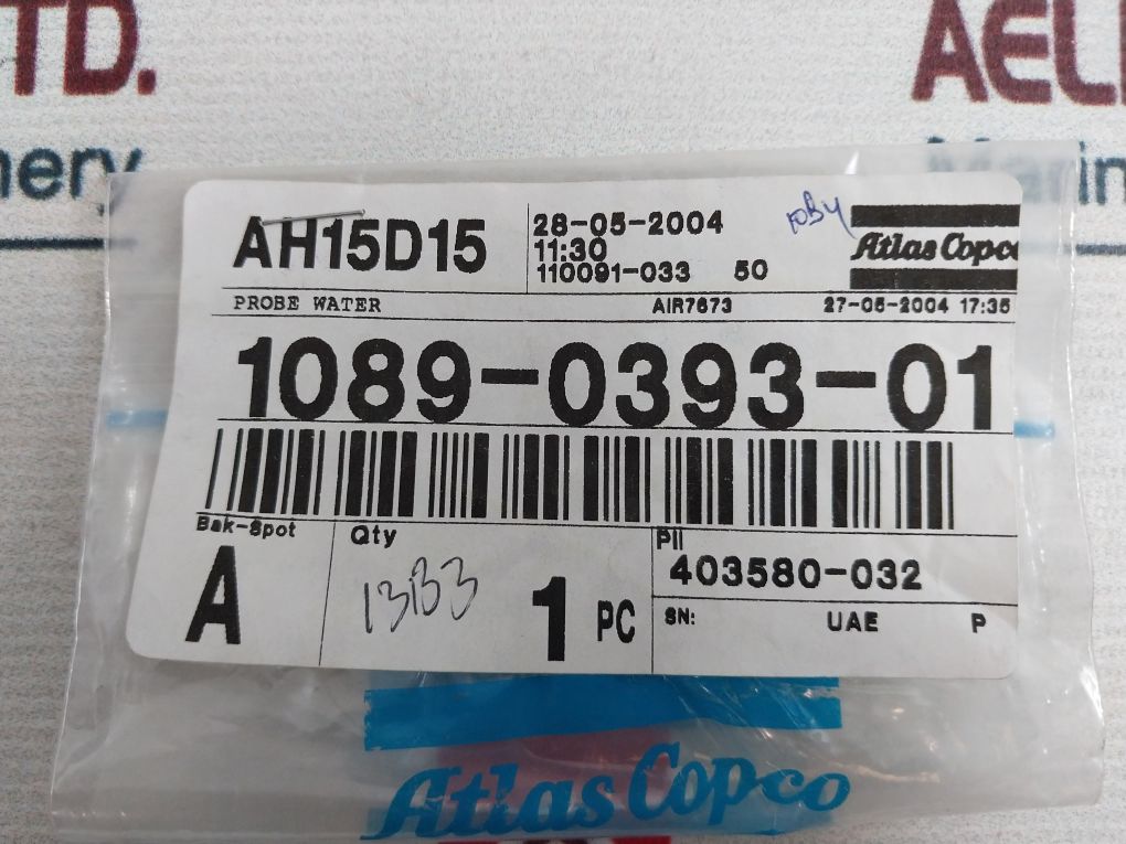 Atlas Copco 1089-0393-01 Probe Water