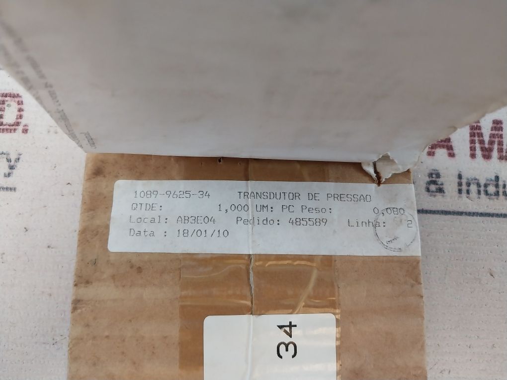 Atlas Copco 1089 9625 34 Pressure Sensor