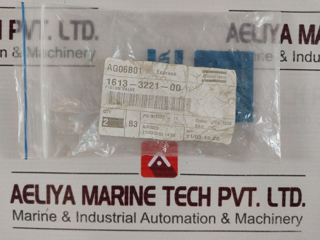 Atlas Copco 1613-3221-00 Piston Valve