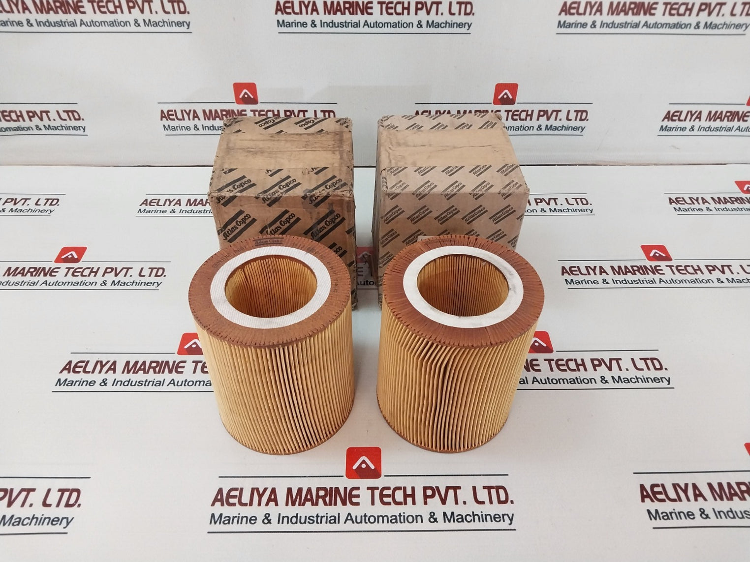Lot Of 2X Atlas Copco 1613 8720 00 Air Filter Element