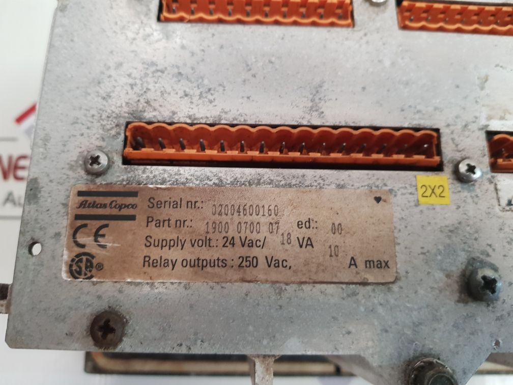 Atlas Copco 1900 0700 07 Panel Controller(Button Not Working)