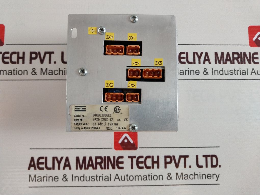 Atlas Copco 1900 0700 52 Air Compressor 12 Vdc/150 Ma 250Vac