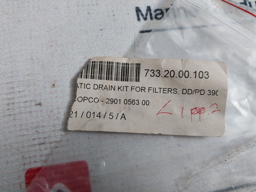 Atlas Copco 2901 0563 00 Automatic Drain Kit For Filter