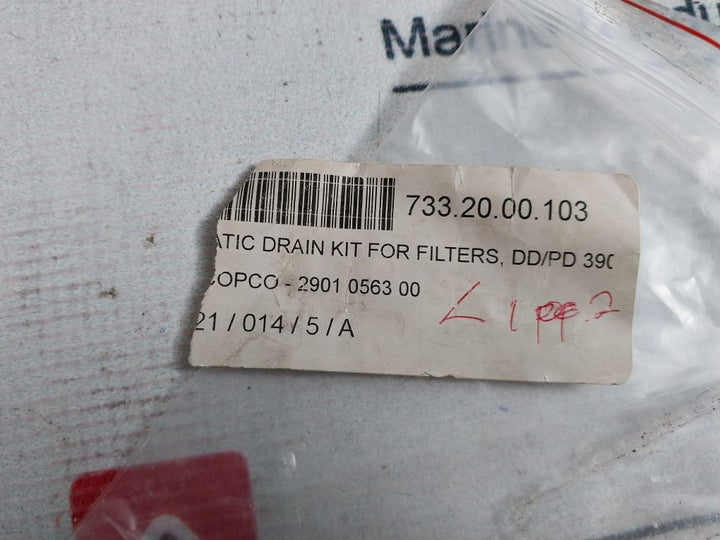 Atlas Copco 2901 0563 00 Automatic Drain Kit For Filter