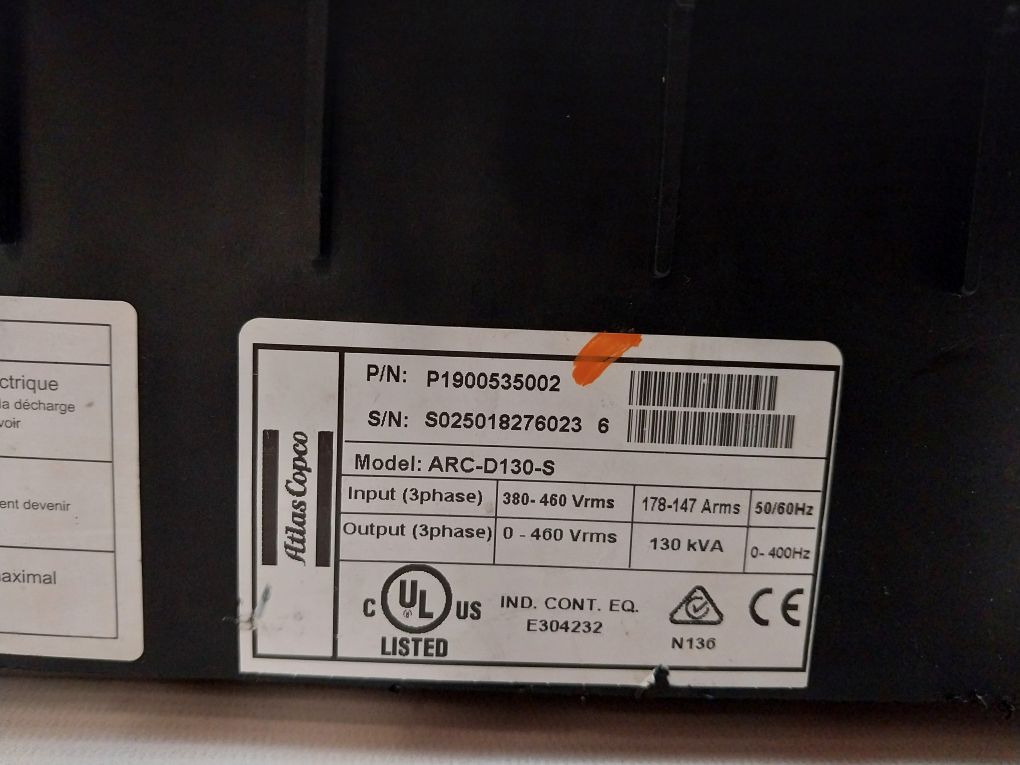 Atlas Copco Arc-d130-s Inverter P1900535002