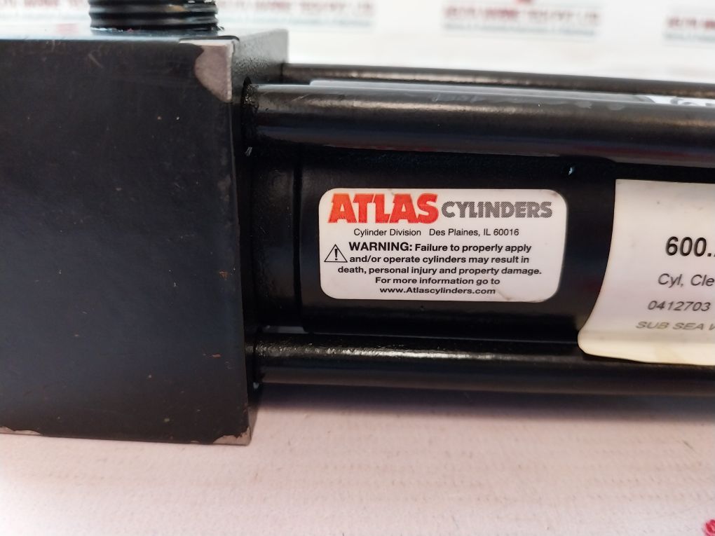 Atlas Cylinders Pneumatic Air Cylinder 1-1/2” Bore