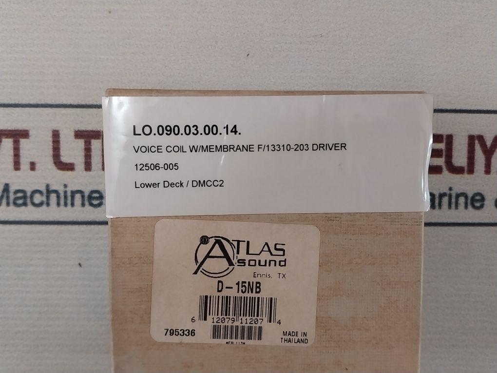 Atlas Sound D-15Nb Voice Coil W/Membrane Driver 12506-005