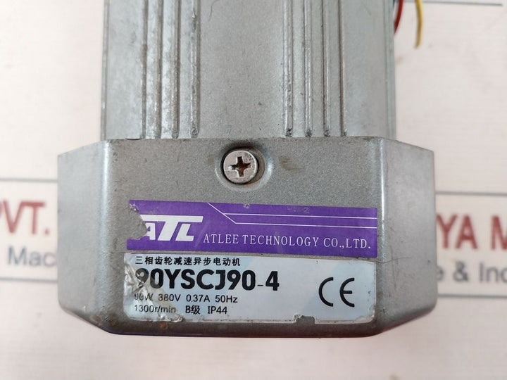 Atlee 90Yscj90-4 Three-phase Gear Reduction Asynchronous Motor
