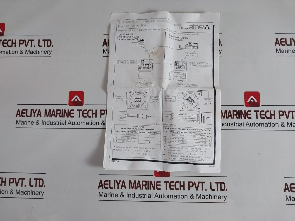 Atos 0Za-a-24Dc/Wp Directional Valve 2031167