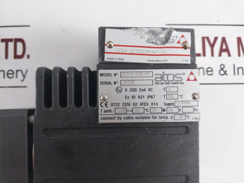 Atos 0Za-a-24Dc/Wp Directional Valve 2031167