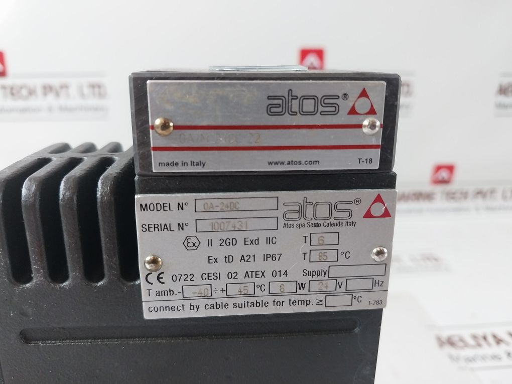 Atos Dha-0631/2P/Am 24 Explosion-proof Valves