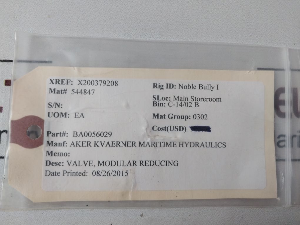 Atos Hg-031/210 23 Pressure Reducing Valve Free Shipping By Express