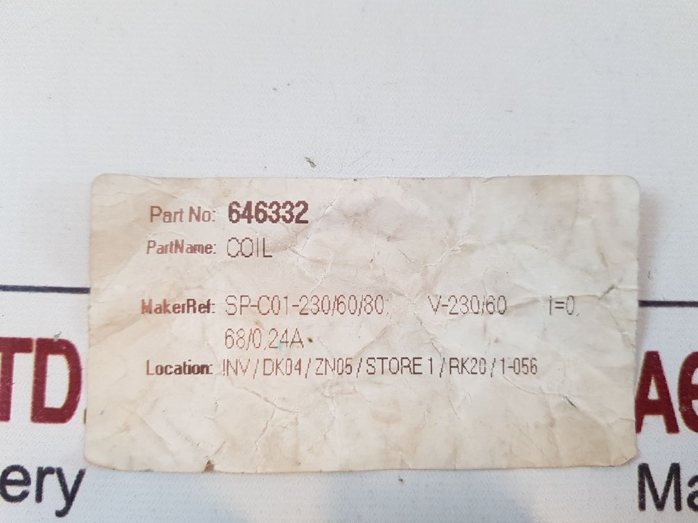 Atos Sp-coi-230/50/60Ac/80 Coil 646332