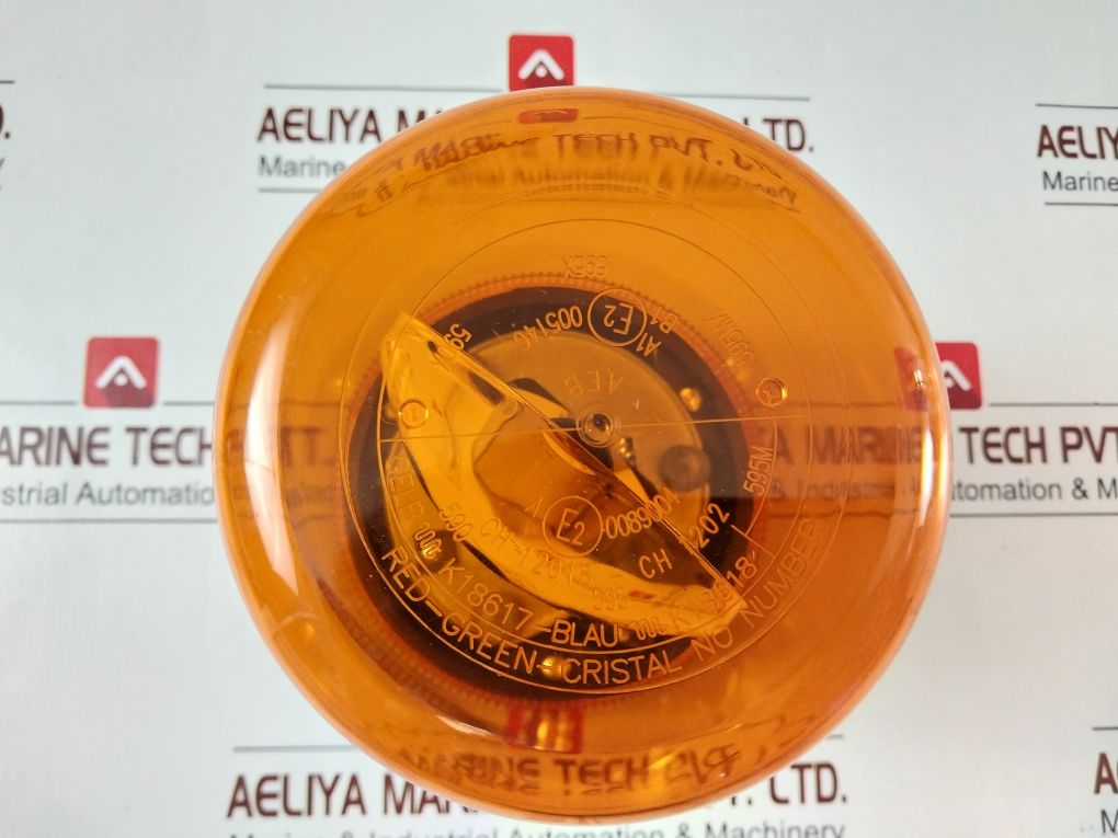 Auer 881 Orange Beacon Flashing Light 230 Volts